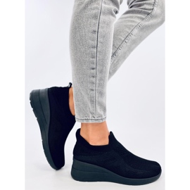 Bayol Baskets compensées chaussettes noires le noir 2