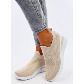 Bayol Baskets compensées chaussettes beiges 2