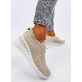 Bayol Baskets compensées chaussettes beiges 4
