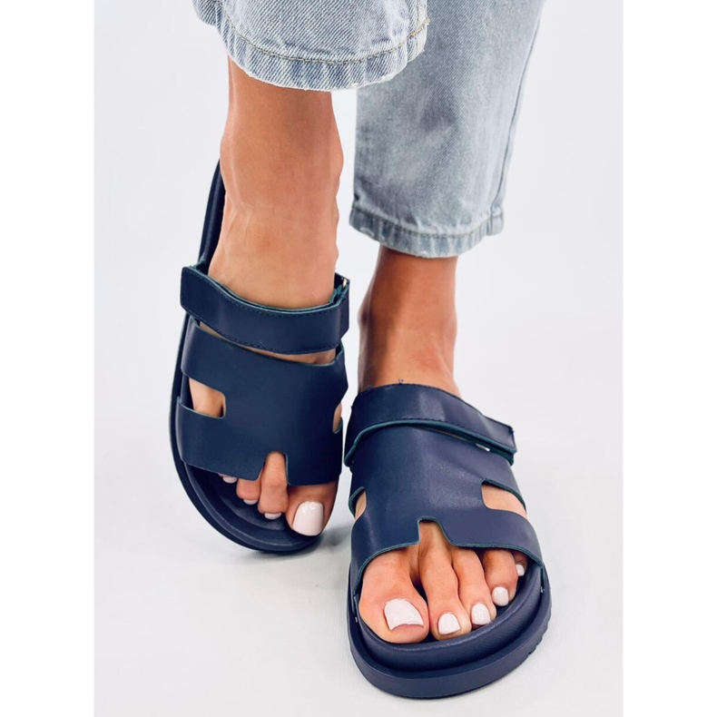 Chaussons Femme Bleu Fauve 1