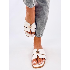 Tongs femme Daudi blanches 1