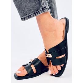 Tongs femme Daudi Noir le noir 1