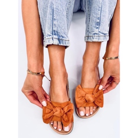 Chaussons en liège Kiara Camel brun 5