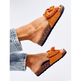 Chaussons en liège Kiara Camel brun 4