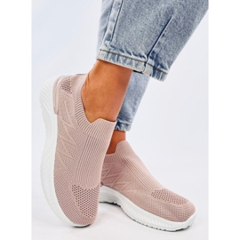 Fourny Chaussures de sport chaussettes roses 2