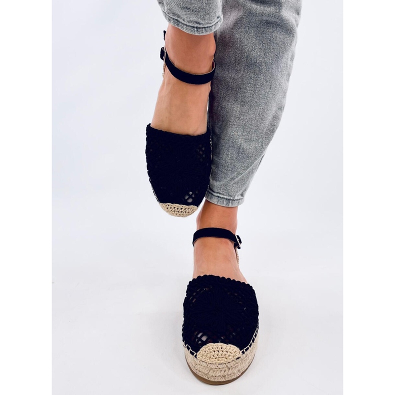 Premat Sandales espadrilles ajourées noires le noir 1