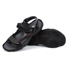 Mateos Sandales en cuir pour hommes pour le conducteur 362MA noir le noir 3