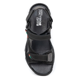 Mateos Sandales en cuir pour hommes pour le conducteur 362MA noir le noir 4