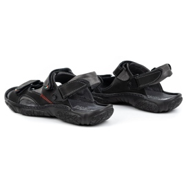 Mateos Sandales en cuir pour hommes pour le conducteur 362MA noir le noir 5