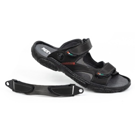 Mateos Sandales en cuir pour hommes pour le conducteur 362MA noir le noir 6