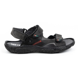 Mateos Sandales en cuir pour hommes pour le conducteur 362MA noir le noir 7