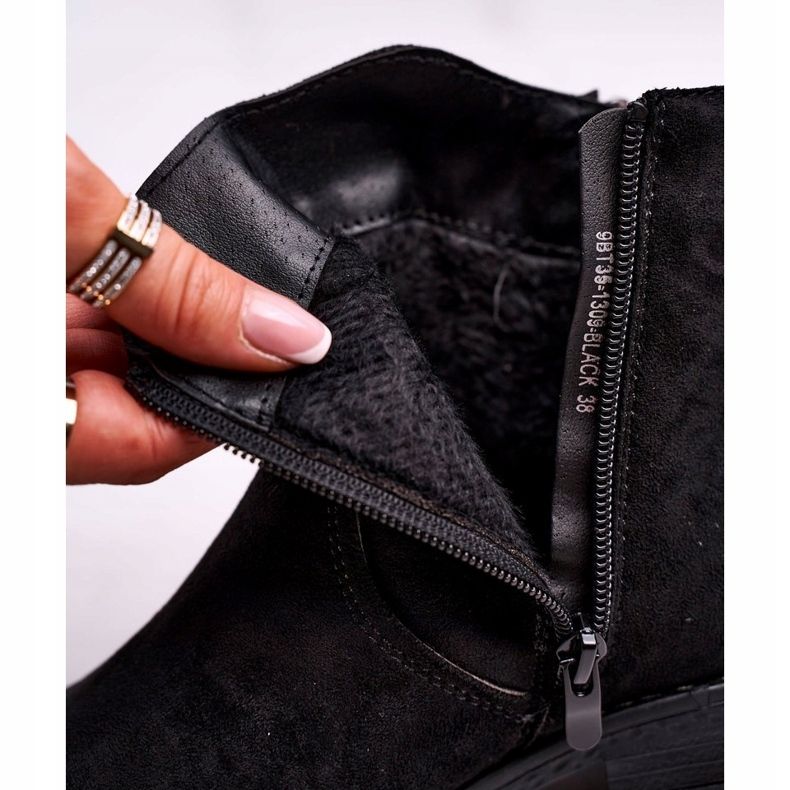 Evento Bottes Cowboy Femme Talon Plat Noir Plemmi 4