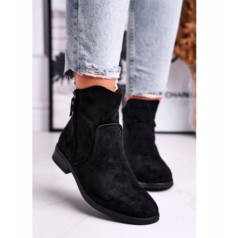 Evento Bottes Cowboy Femme Talon Plat Noir Plemmi 1