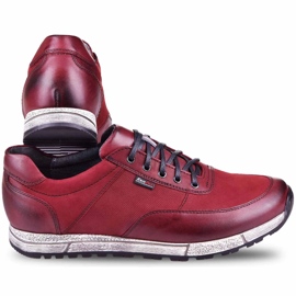 Kampol Chaussures cuir casual homme 31/34 bordeaux rouge 2 Kampol Chaussures cuir casual homme 31/34 bordeaux rouge 2
