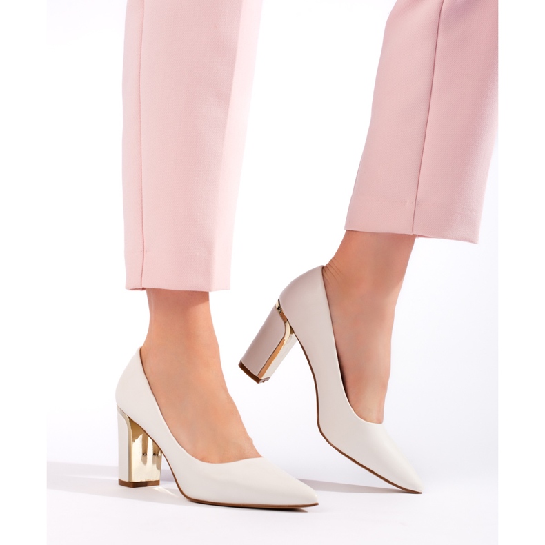 Escarpins femme blancs à talons hauts blanche 1