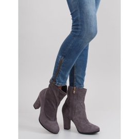 Bottes classiques talons hauts fa141 Gris 4