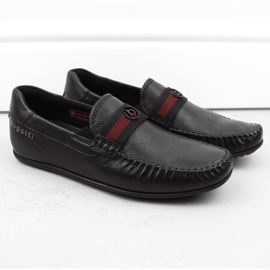 Chaussures homme confortables en cuir, mocassins noirs, Bugatti NN153216 le noir 1 Chaussures homme confortables en cuir, mocassins noirs, Bugatti NN153216 le noir 1
