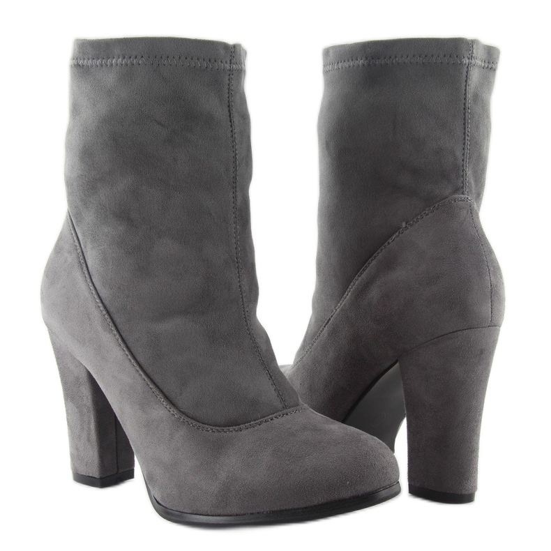 Bottes classiques talons hauts fa141 Gris 1