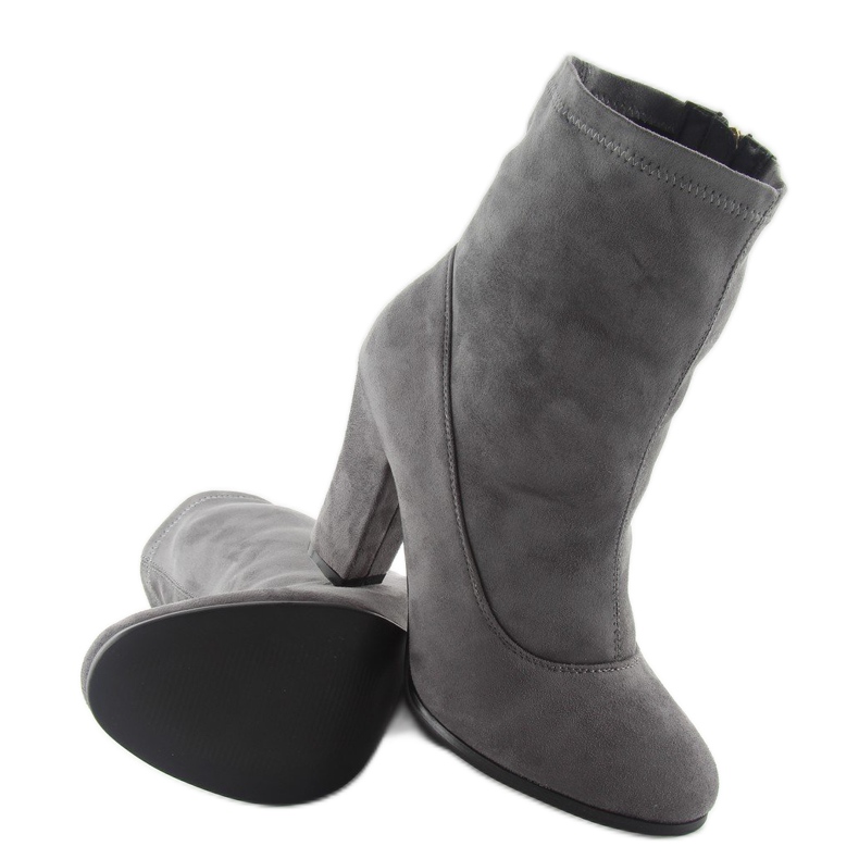 Bottes classiques talons hauts fa141 Gris 2