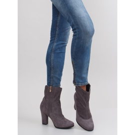 Bottes classiques talons hauts fa141 Gris 3