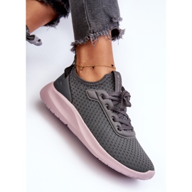 Chaussures de sport pour femmes, baskets 4F 4FRSS24FLOWF055 gris foncé 1