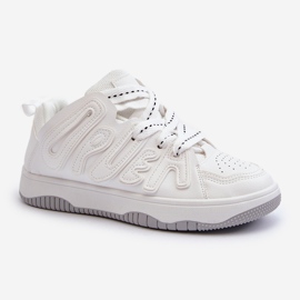 Baskets En Cuir Écologique Pour Femme Blanc Berilla 1