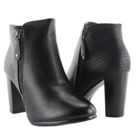 Bottes à talons f815 noir le noir 2