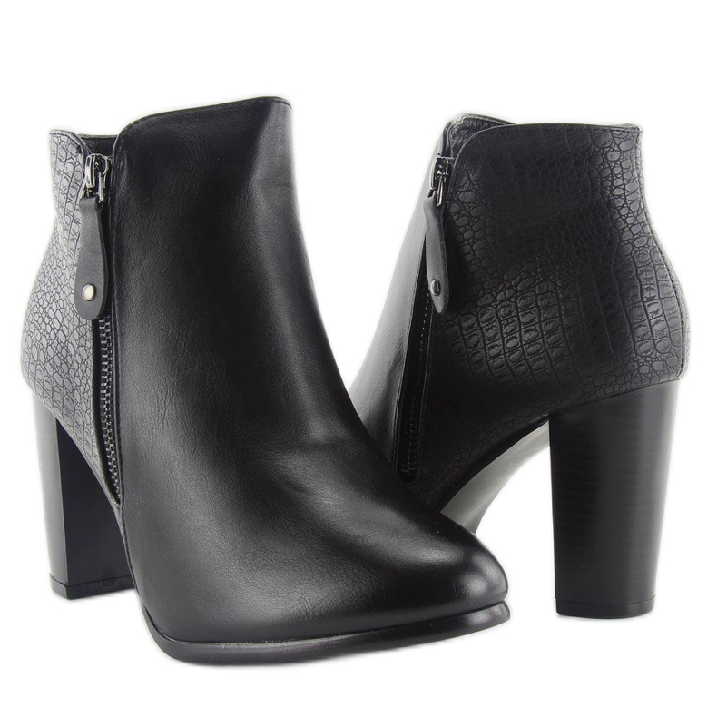 Bottes à talons f815 noir le noir 2