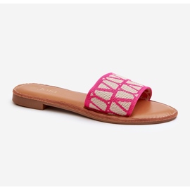 Tongs Plates Femme Fuchsia Traivea rose 1