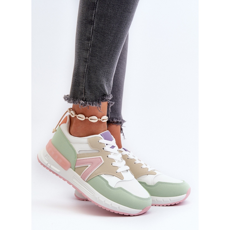 Baskets pour femmes en cuir écologique multicolore Vinelli 2 Baskets pour femmes en cuir écologique multicolore Vinelli 2