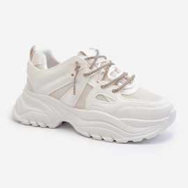 Baskets Pour Femmes Sur Semelle Massive Avec Laçage Décoratif Blanc Relissa blanche 1 Baskets Pour Femmes Sur Semelle Massive Avec Laçage Décoratif Blanc Relissa blanche 1