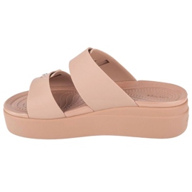 Tongs Crocs Brooklyn Low Wedge Sandal 207431-2Q9 beige 1