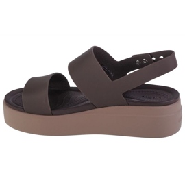 Crocs Brooklyn Low Sandales compensées 206453-2ZL brun 1