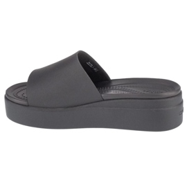 Tongs Crocs Brooklyn Platform Slide 208728-001 le noir 1