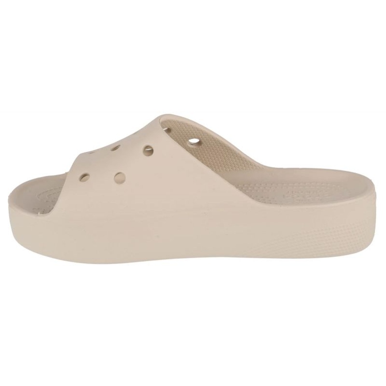 Tongs Crocs Classic Platform Slide 208180-2Y2 beige 1