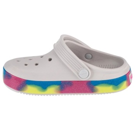 Tongs Crocs Off Court Glitter Band Kids Clog 209714-1FS blanche 1