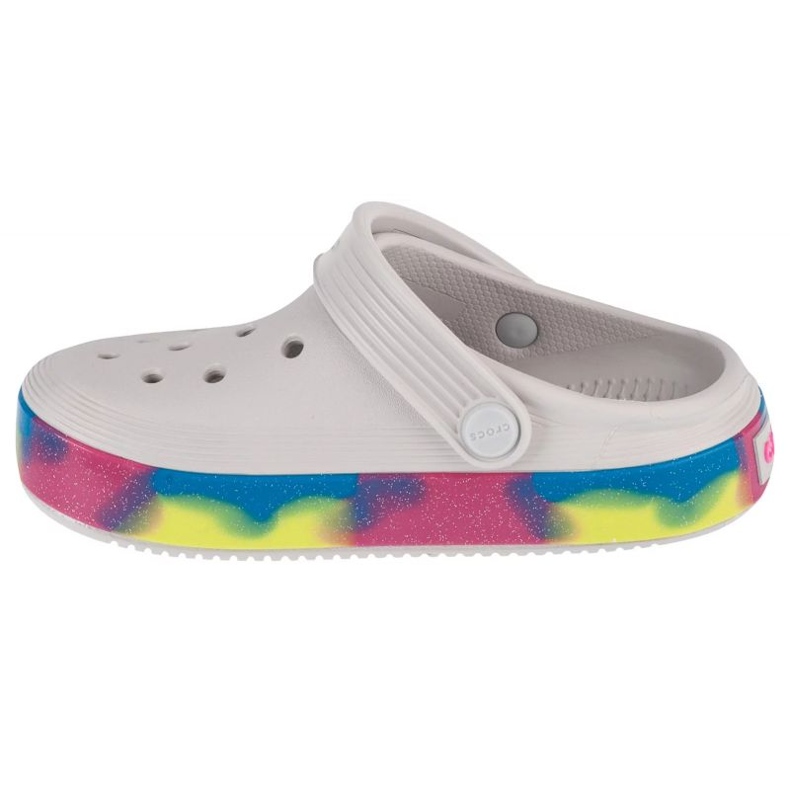 Tongs Crocs Off Court Glitter Band Kids Clog 209714-1FS blanche 1