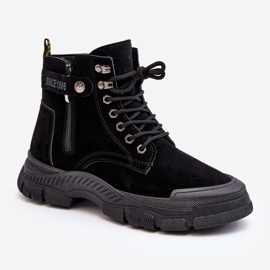 PS1 Bottines trappeur en daim isolées Jailina pour femmes le noir 7