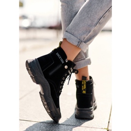 PS1 Bottines trappeur en daim isolées Jailina pour femmes le noir 6