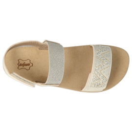 Sandales enfant Befado 068Y001 à paillettes blanches 4