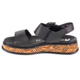 Sandales Rieker W W0800-00 le noir 2