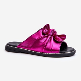Tongs Plates Femme Fuchsia Nelvira rose 1