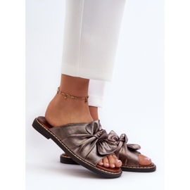 Tongs Cuivre À Talon Plat Pour Femme Nelvira brun 2 Tongs Cuivre À Talon Plat Pour Femme Nelvira brun 2