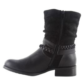 Bottes de style militaire 632-pa noir le noir 2