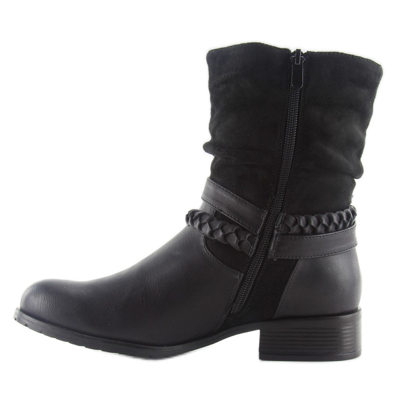 Bottes de style militaire 632-pa noir 2