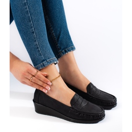 Mocassins femme noirs 1