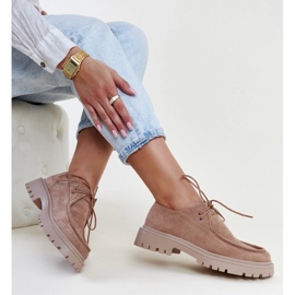 Chaussures Keiko classiques en daim beige foncé 2