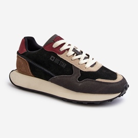 Baskets pour hommes système de mousse à mémoire de forme Big Star NN174357 noir le noir 5