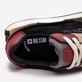 Baskets pour hommes système de mousse à mémoire de forme Big Star NN174357 noir le noir 3