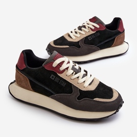 Baskets pour hommes système de mousse à mémoire de forme Big Star NN174357 noir le noir 6